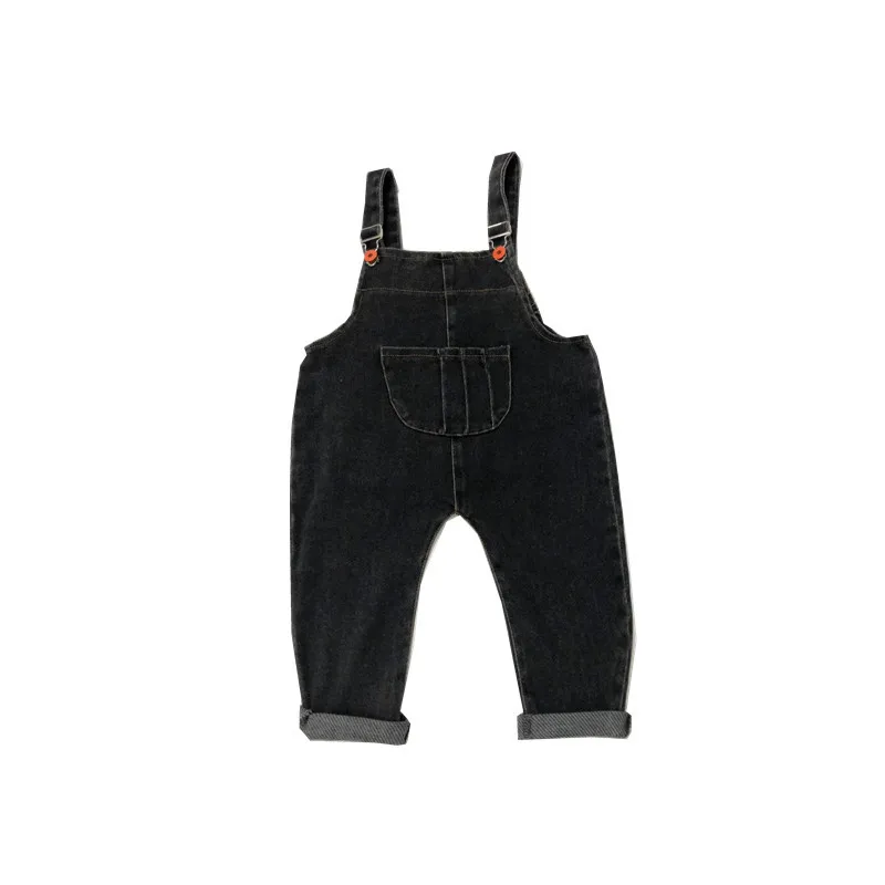 Autumn New Arrival Korean style cotton pure color casual all-match suspender long pants for fashion baby girls and boys