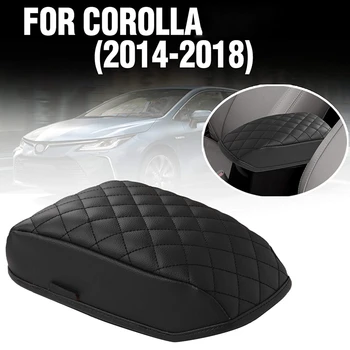 

for Toyota Corolla 2014-2018 Car Center Console Armrest Pad Cover PU Leather Armrests Box Protection Cushion