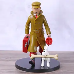 Аниме мультфильм «Приключения Тинтина» коллекция фигурок из ПВХ Модель игрушки