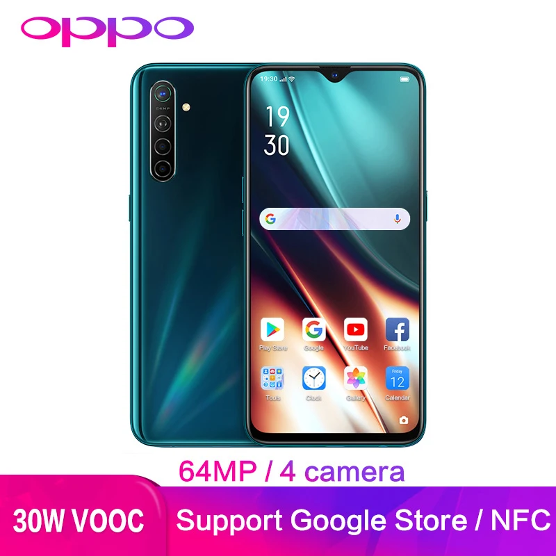 Оригинальный OPPO K5 двойной WiFi Поддержка глобальной ROM Google Play NFC 6 ГБ 128 Гб OLED 64MP 5
