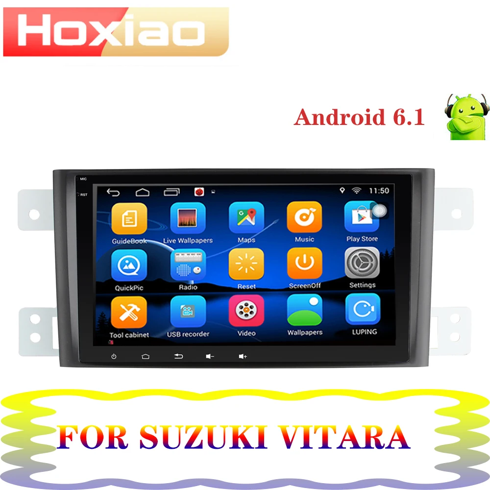 Для Suzuki Grand Vitara Escudo JT 2007-2013 8 дюймов 1024*600 экран Автомобильный Android радио gps стерео 2 din Автомобильный dvd-плеер BT