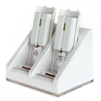 

Convenient Remote Control Charger Dock with 2X 2800mAh Rechargeable Battery Packs Fit for Nintendo / Wii Remote