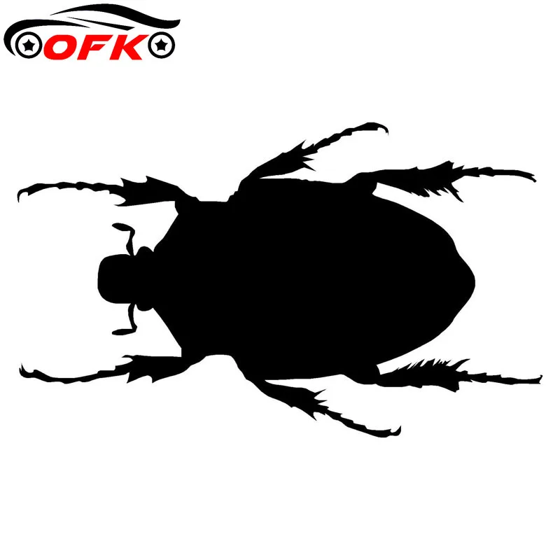Виниловые наклейки в виде насекомых OFK Scarab черный/серебристый цвет 15 9*9 5 см |