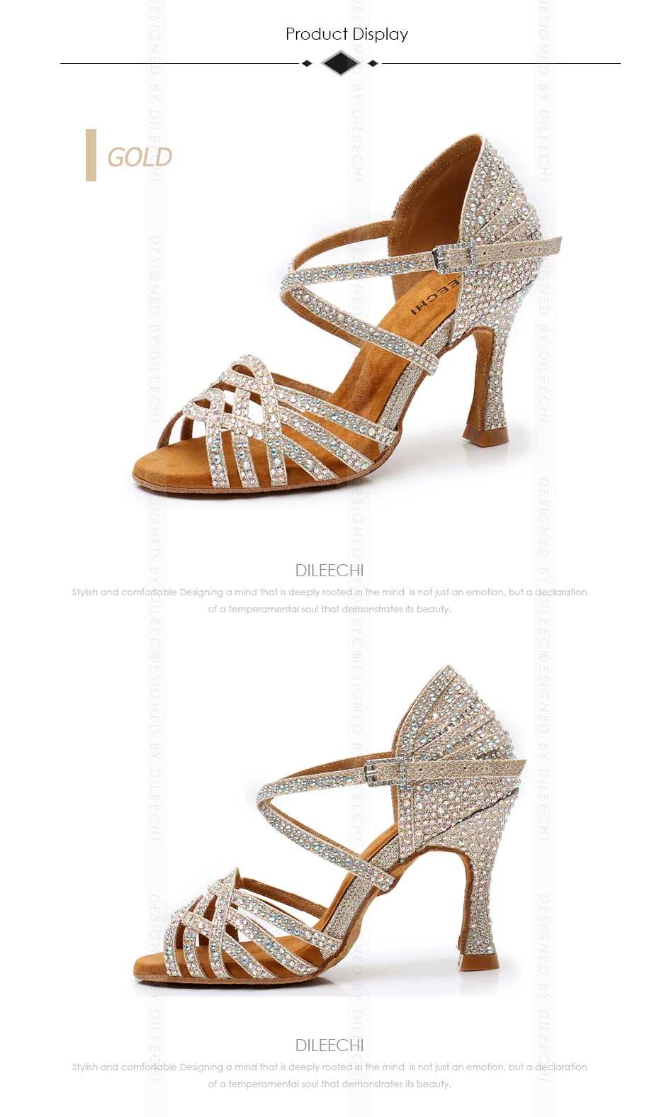 鞋子图片展示-金色-1