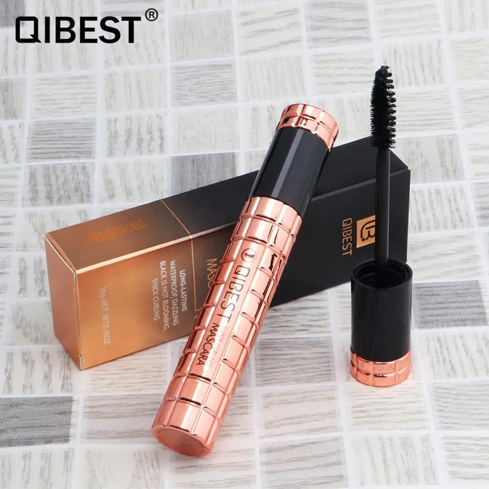 

New Silk Fiber Mascara Curling Mascara Waterproof Not Blooming Makeup Big Eyes 4D Mascara Black Concentrated Eyelash Cosmetics