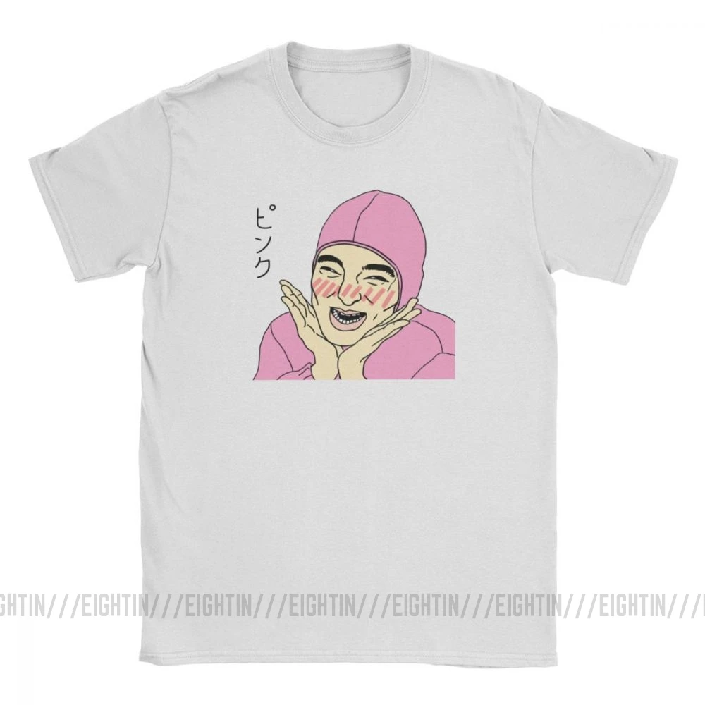 Tanie Czas wolny różowy facet t shirty dla mężczyzn czysta bawełna filthy frank t shirty Joji Meme japoński Youtube koszulki z krótkim rękawem wydrukowane bluzki