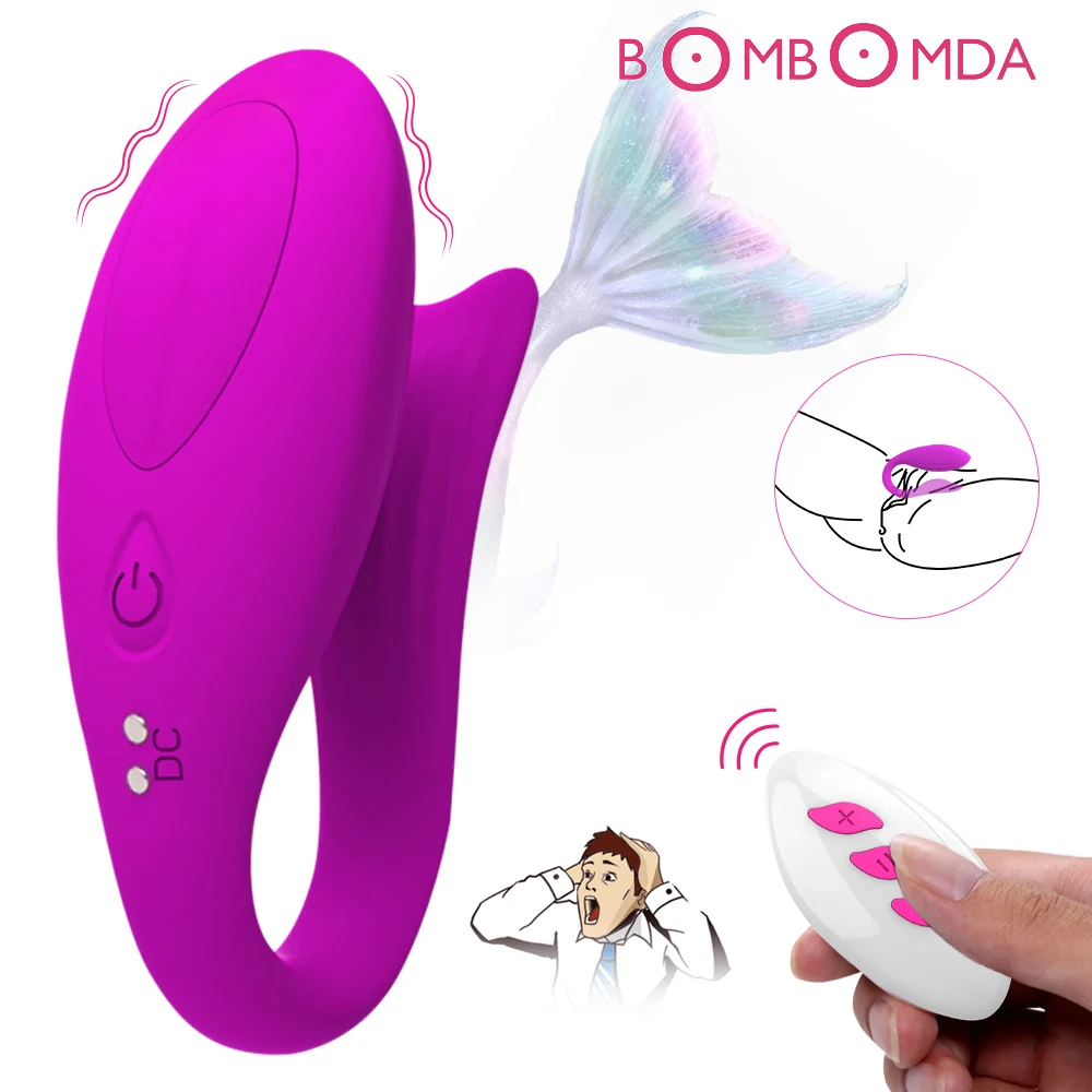 Fish Dildo Wearable Vibrator G-spot And Clit Stimulator Remote_voghion.com