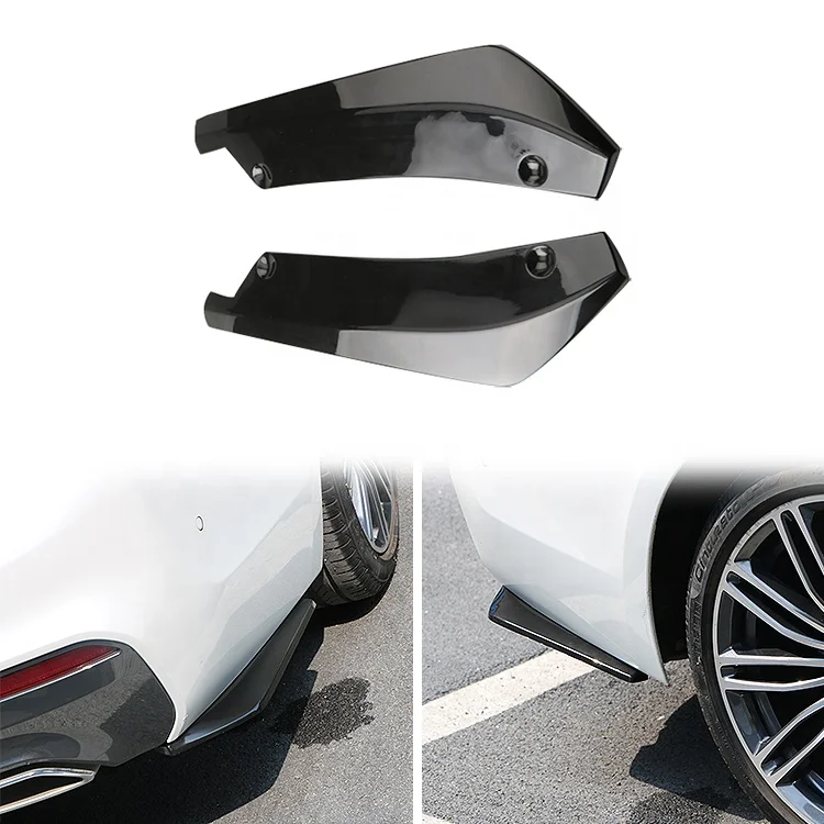 

Universal Carbon Fiber Car Bumper Rear Spoiler Lip Angle Divider Diffuser Winglet Wings Anti-crash Modified Car Body Side Skirt