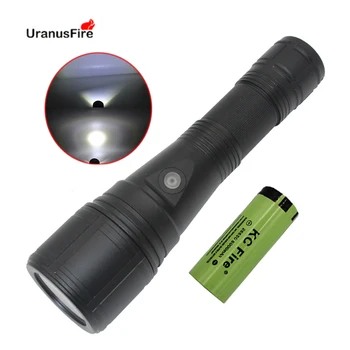 

LED Scuba Diving Flashlight Torch 26650 Waterproof Underwater 100m Dive Lamp Focal Length Adjustable XM L2 Spearfish Diving Lamp