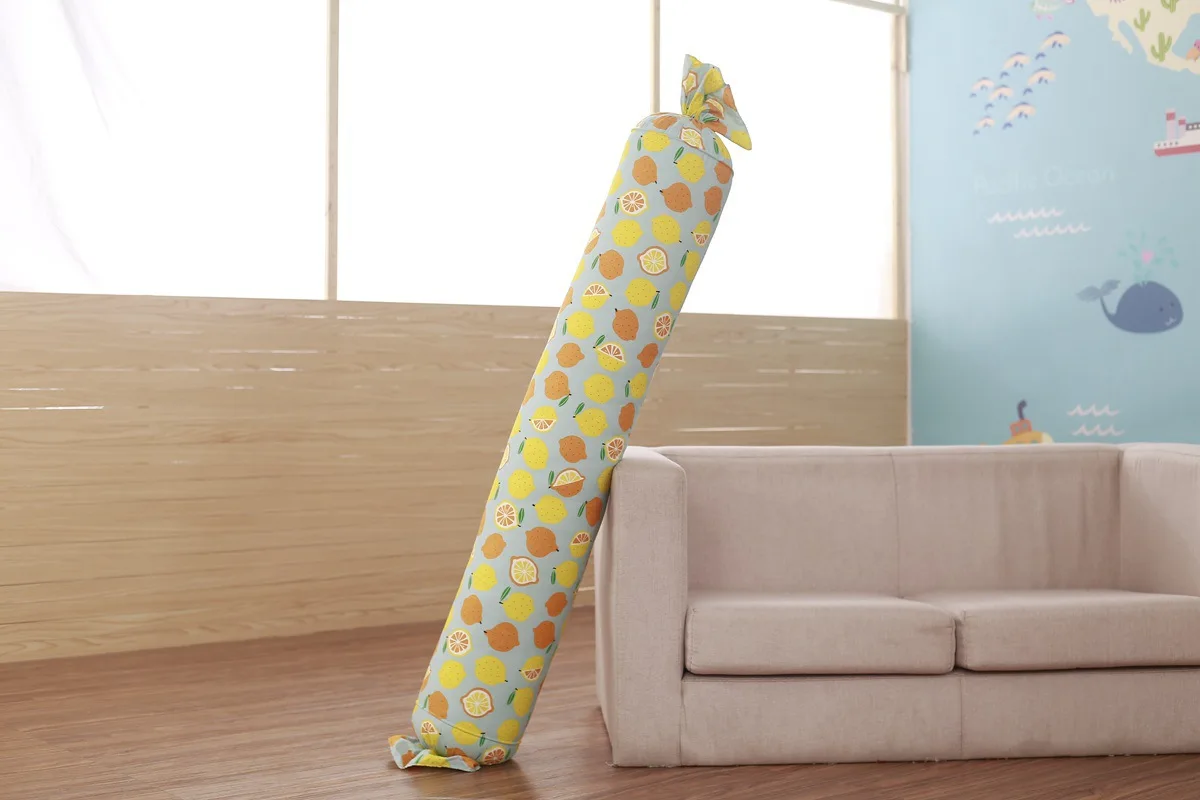 Washable Cute Strip Candy Pillow Cylindrical Cushion Cartoon Pillow Couples Double Pajama Large Size Pillow