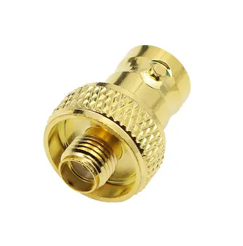 

50pcs BNC Female Jack To SMA Male Plug RF Connector Coaxial Converter Adapter Straight