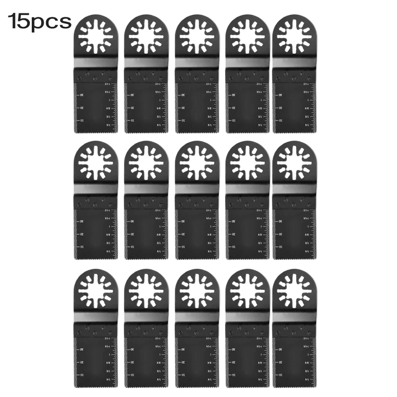 

15 PCS Black Oscillating Tool Accessories SK7 Suitable For Cutting Hard And Non-ferrous Metals