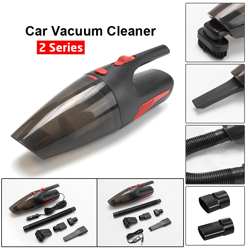 120W Car Vacuum Cleaner Hand-held Strong Suction Vaccum Portable Vacuum Cleaner