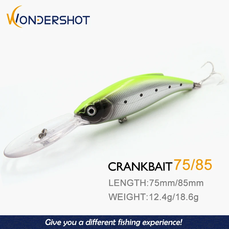 Wondershot C02 75/85 см 12 4/18 6 г популярная модель рыболовных приманок воблеры с кривошипом
