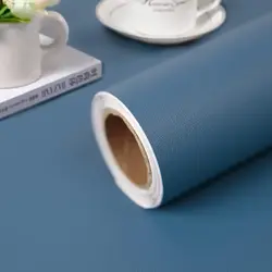 Indigo Blue Self Adhesive Removable Wallpaper Peel and Stick Vinyl Waterproof Wall Coverings for Home Decor and Door Reform