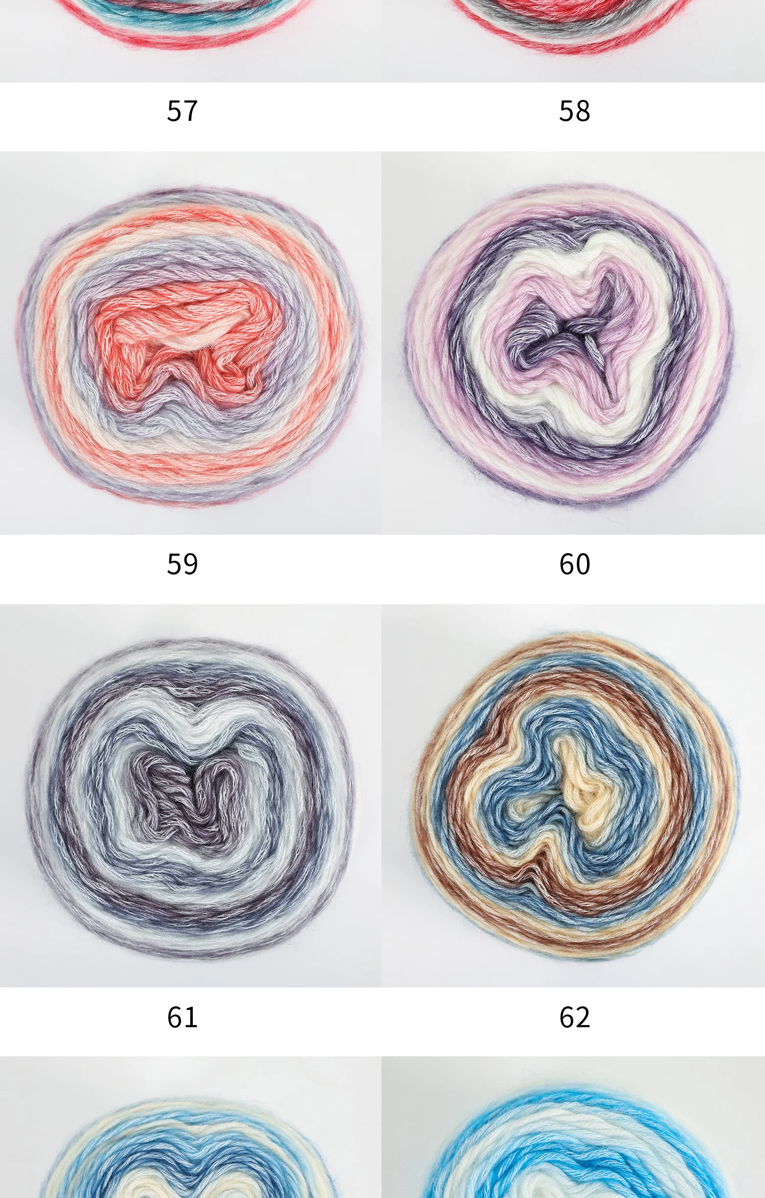 1pc Gradient Cake Line Rainbow Autumn Winter Sweater Scarf Hat Hand Knitting DIY Hook Bar Needle Medium Fine Wool Yarn 100g/Ball