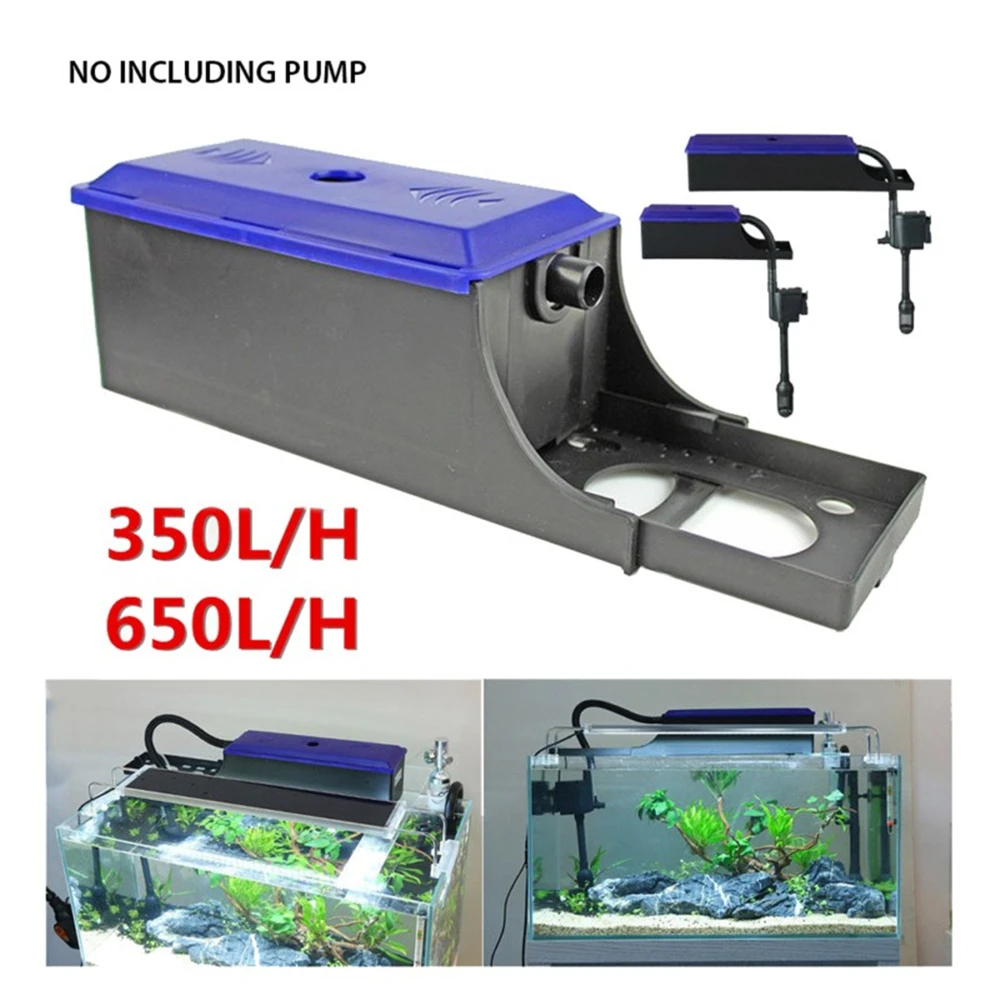 

Fish Tank Filter Container Water Box Aquarium External Filter Box Pump For Circulation System Tools Adjustable Length 24~60cm