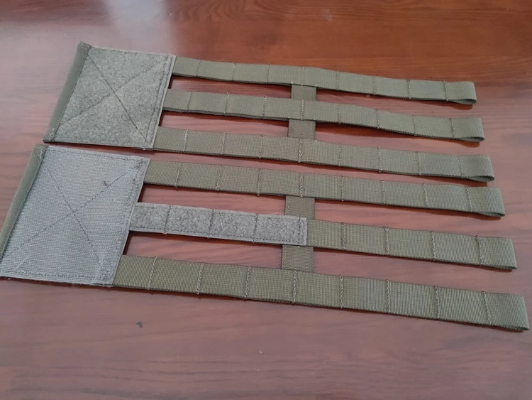 RG BK 3 полосный скелетный Cummerbund с наклейкой MOLLE для JPC AVS тактический