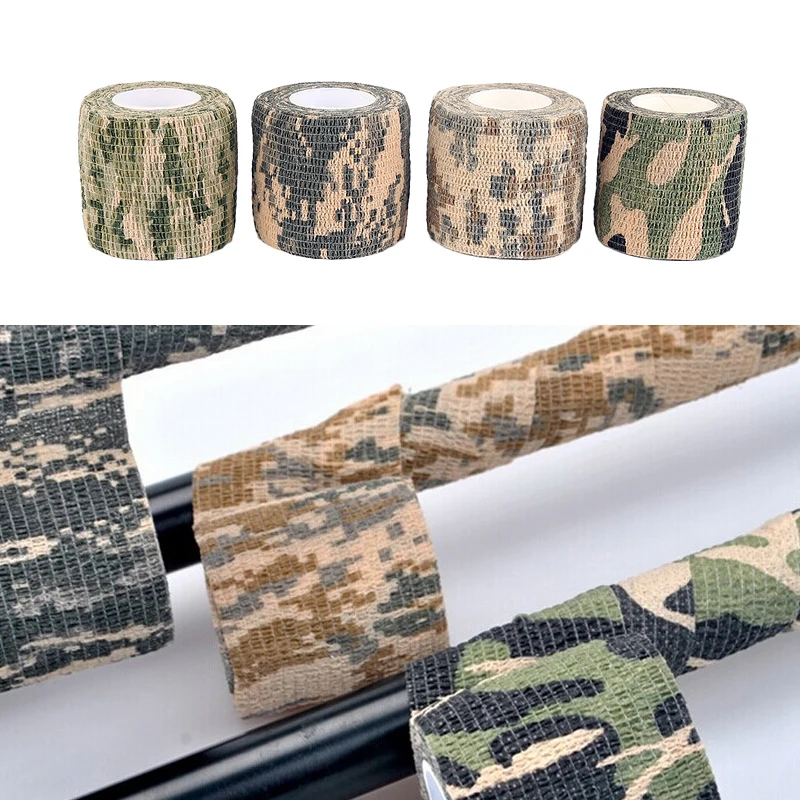 Camo Adhesive Tape For Rifle Gun Wrap - 5cm X 10m, Camouflage Netting Style