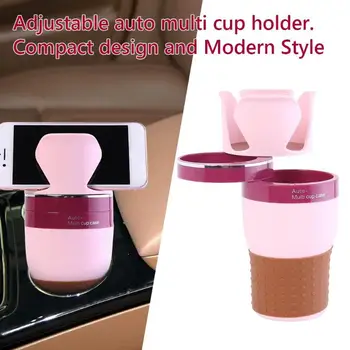 

Durable Car Cup Holder Delicate Design Multifunction Car Drinks Cup Holder Bottle Sunglasses Phone Holder Organizer