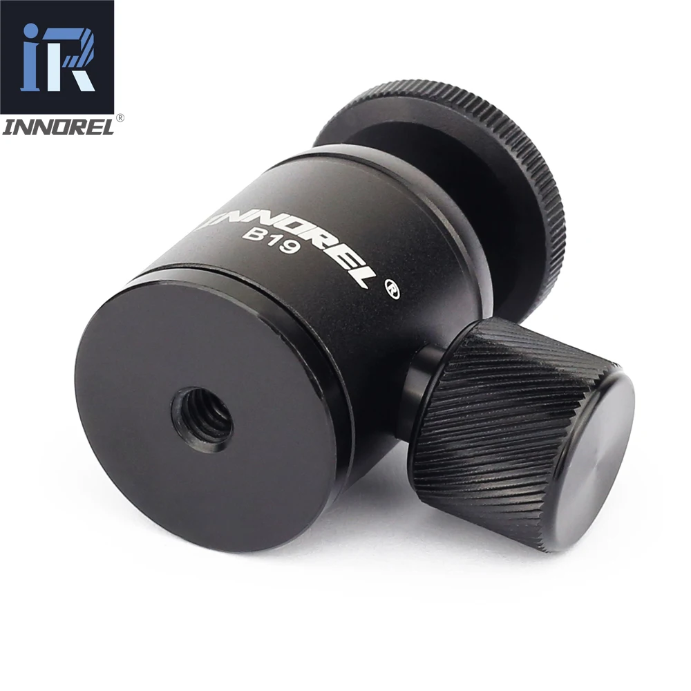 B19 Mini Ball Head for Tripod Mobile Phone Smartphone Aluminum Alloy Tripod Head for Selfie Stick Light Weight Camera tripod ball head