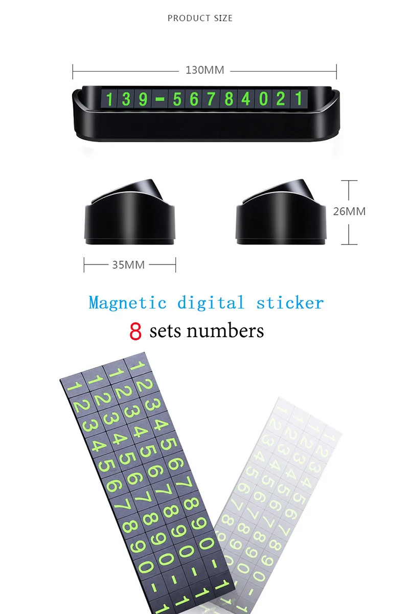 Портативный бульдог Автомобиль Стайлинг карточка с телефоном для временной