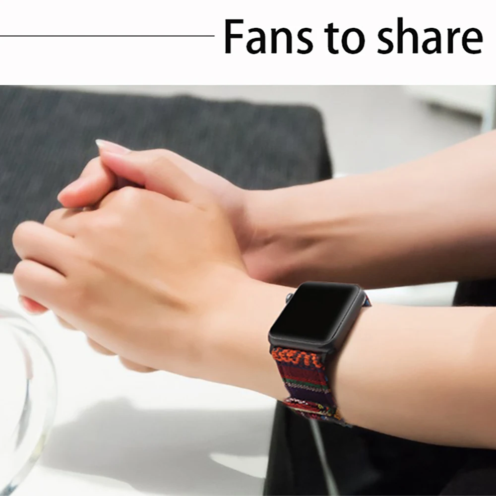 Тканевый ремешок для Apple Watch 42 мм 44 мм 40 мм 38 мм iWatch ремешок/ремешок для Apple Watch серии 5 4 3 2 1