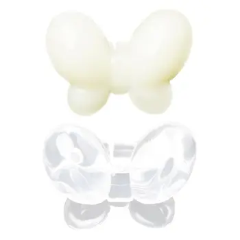 

50Pcs Butterfly Nail Rings Manicure For False Nails Art Polish Display Practice