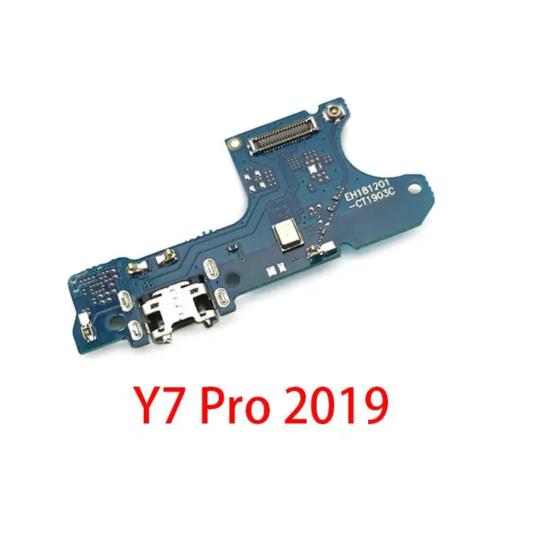 USB Мощность зарядный разъем для подключения к Порты и разъёмы док-станция гибкий кабель для huawei Y6 Y5 Y7 Pro Y9 Prime P Smart - Цвет: Y7 Pro 2019