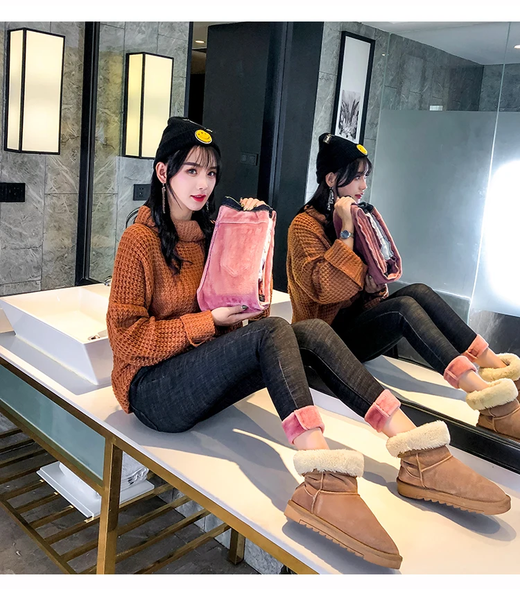 Winter Jeans Women's Korean Plus Velvet Skinny Jeans Female New Denim Streetwear Thick Warm Winter Feet Pants