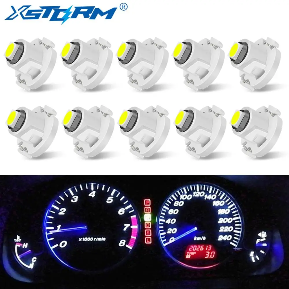 

10Pcs T3 LED T4.2 T4.7 Led Bulb Canbus 3030SMD Car Interior Lights Indicator Wedge Dashboard Warming Instrument Lamp 12V Auto