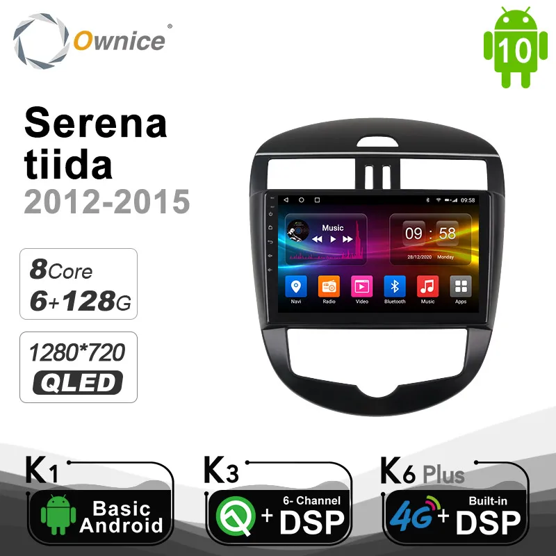 Ownice Android10.0 автомобильный Радио Аудио DVD Мультимедиа GPS навигация Sat Nav 4GLTE DSP