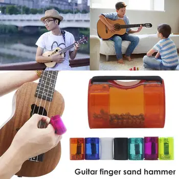 

Guitar Sand Bell Ukulele Sand Bell Finger Hammer Glitter Acrylic Rhythm Maracas Durable Instruments Sand Shaker