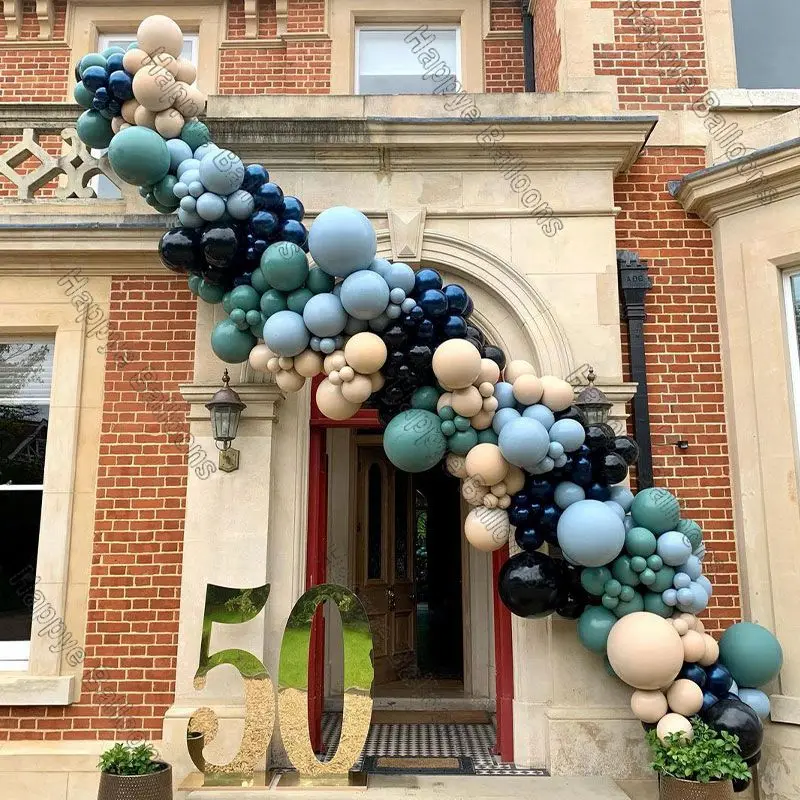 

225pcs Blue Green Balloon Garland Arch Kit Wedding Decoration Balloons Set of Ballon Birthday Party Baby Shower Dector