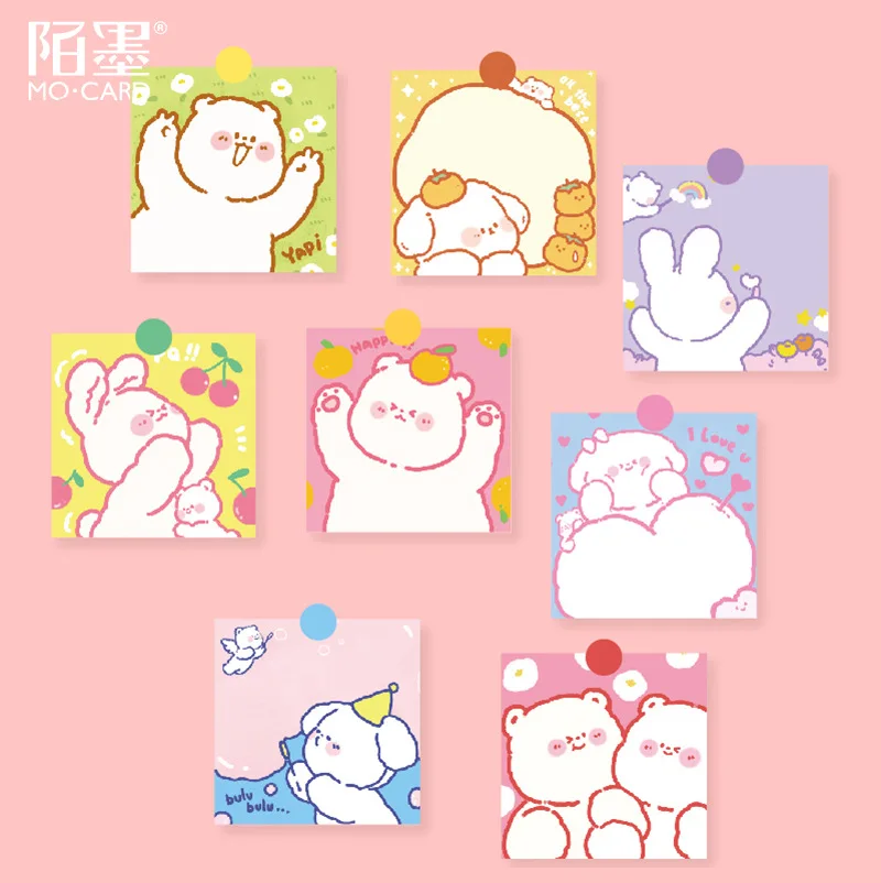 

20set/lot Memo Pads Sticky Notes Soft adorable Series Paper diary Scrapbooking Stickers Office School stationery Notepad