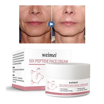 

Weimei Six Peptide Cream Wrinkles Removal Anti-Aging Anti Lifting Firming Whitening Face Cream 50ml Skin Care 2020&