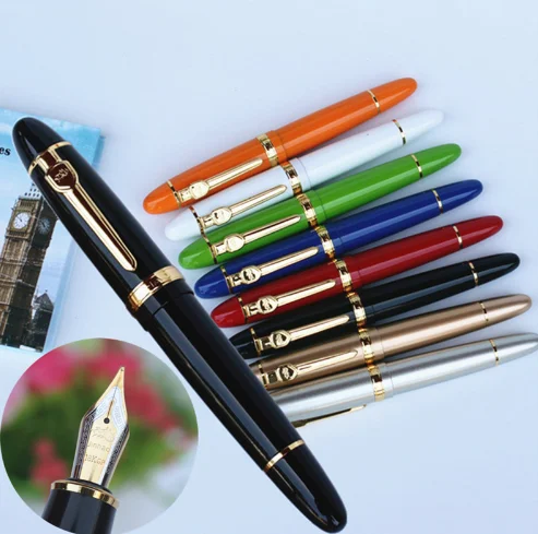 JINHAO 159 18KGP 0,7 мм СРЕДНИЙ перо с широким основанием авторучка офисная авторучка с коробкой