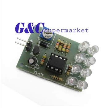 

1pcs 12V Breathe Light LED Flashing Lamp Part Electronic Module LM358 8 LED diy electronics