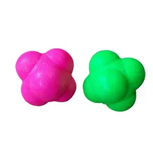 Шесть угловых мячей растягивающиеся мячи для тренировки ловкости скорость рефлекторные силовые упражнения скорость тренировки реактивный мяч реакционный мяч