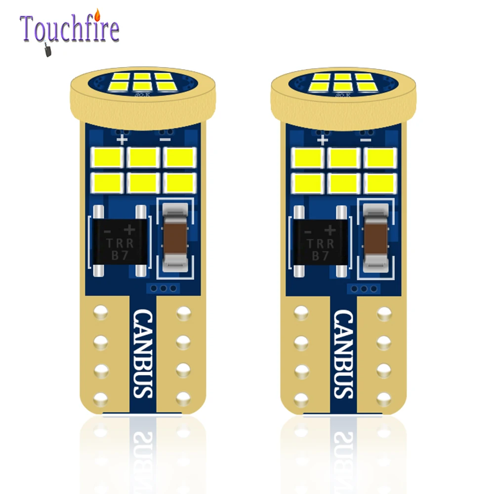 100 шт. T10 W5W 2016SMD 18 светодиодный автомобильные лампы внутренний купол светильник Авто габаритный фонарь 168 194 светодиодный автоматический Клин Парковка светильник оптом