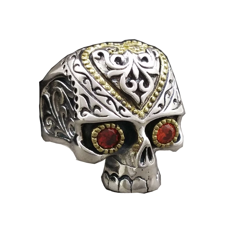 Punk-Hip-hop-Golden-Jewelry-Cold-Skull-Rings-For-Men-New-Arrival-Crystal-CZ-Ring-Men (13)