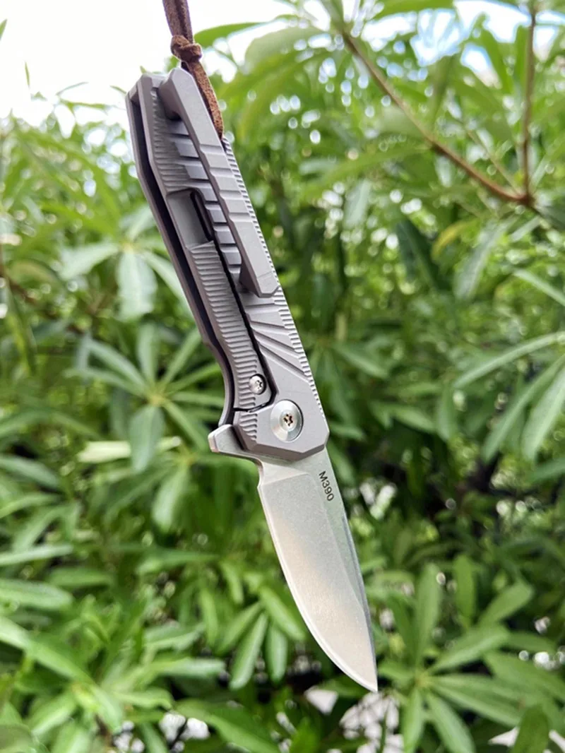 Складной нож M390 со стальным лезвием 60 HRC TC4 карманный Мультитул для охоты кемпинга