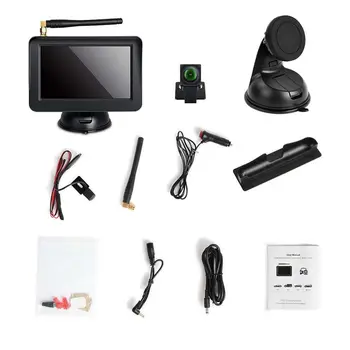 

5" Car Monitor TFT LCD Car Rear View Camera Parking Rearview System for Backup Camera Waterproof Night Vision Backup Camera