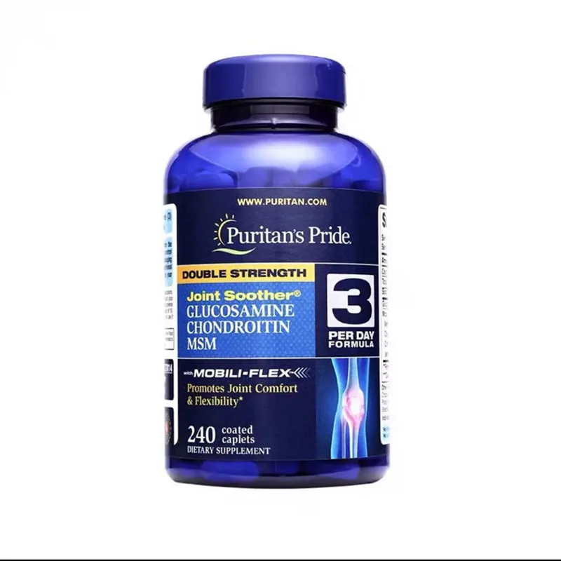 

Hot sale Glucosamine chondroitin msm festival top supplement sports Joint Soother240 caplets supports Joint Health protein slice