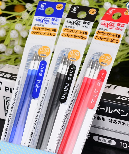 3pcs Refill For Japan Pilot Frixion Ball Lfbtrf12uf 30uf3 Slim 0 38mm Roller Ball Pen 3 Color Color Pen Pen Color0 38mm Pen Aliexpress