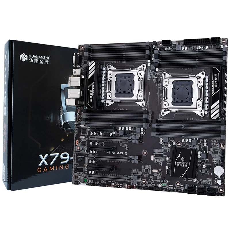 ^*Best Offers HUANANZHI X79-16D Motherboard Intel Dual CPU LGA 2011 E5 2689 2670 V2 DDR3 1333/1600/1866MHz 515GB NVME SATA3 USB3.0 E-ATX