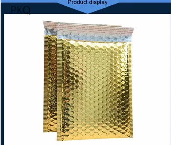 

30pcs 18*23cm Gold Aluminum Foil Bubble Envelopes Bags Mailers Padded Shipping Envelope With Bubble Mailing Bag For Clothing