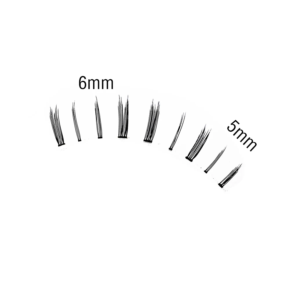 4 pairs of black messy sparse eyelashes handmade natural lower eyelashes false eyelashes makeup false eyelashes 3