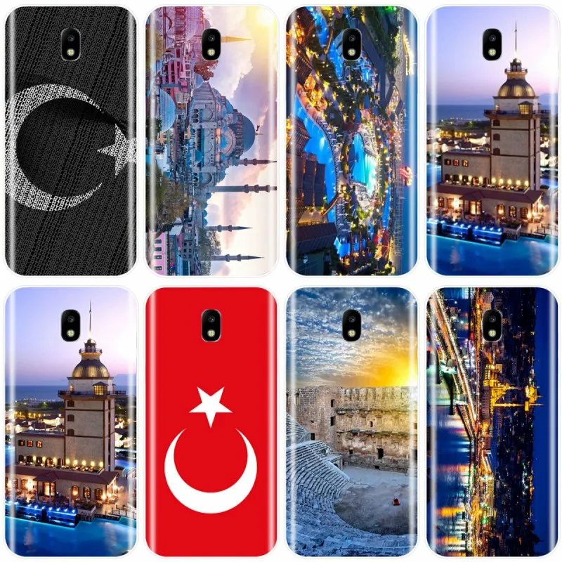 Typography Flag Of Turkey Cover TPU Phone Case For Samsung Galaxy J3 J4 J6 J8 2018 J5 J7 2017 2016 J3PRO PLUS | Мобильные телефоны