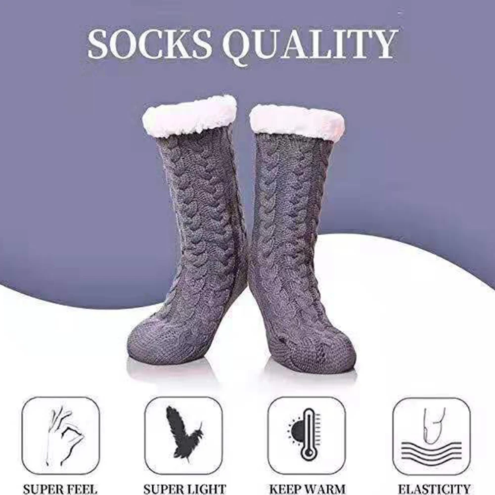 nuevos calcetines navideños de algodón y lino para mujeres Europa y Estados Unidos otoño e invierno damas cálidos calcetine